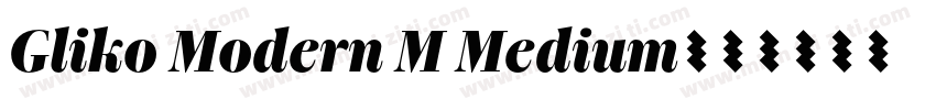 Gliko Modern M Medium字体转换